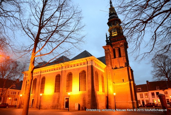 Nieuwe Kerk in het licht