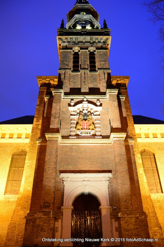 Nieuwe Kerk in het licht